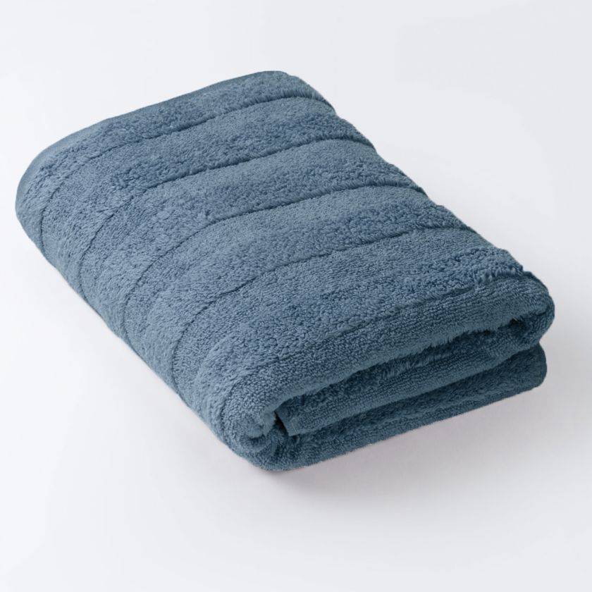 Полотенце Авеню сине-серое