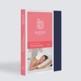 Простыня на резинке Трикотажная темно-синяя