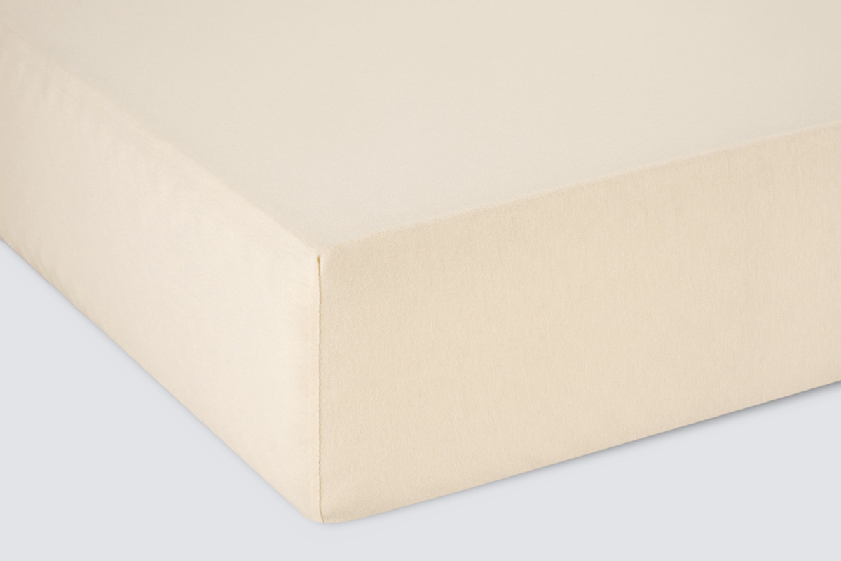 Простыня на резинке Трикотажная чайная роза