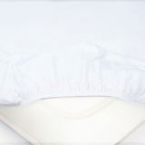 Детская простыня на резинке Трикотажная белая