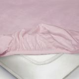 Простыня на резинке Трикотажная фиолетовая