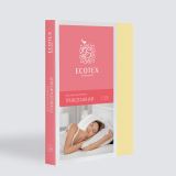 Простыня на резинке Трикотажная нежно-желтая