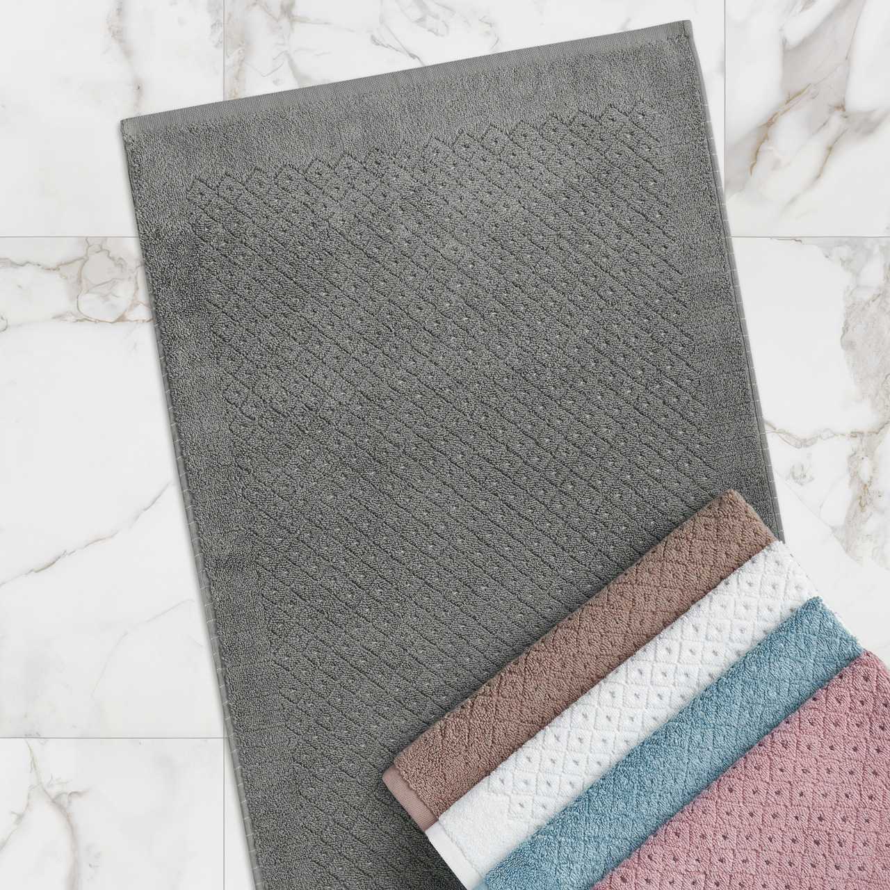 Коврик для ванной Эколайн пудровый