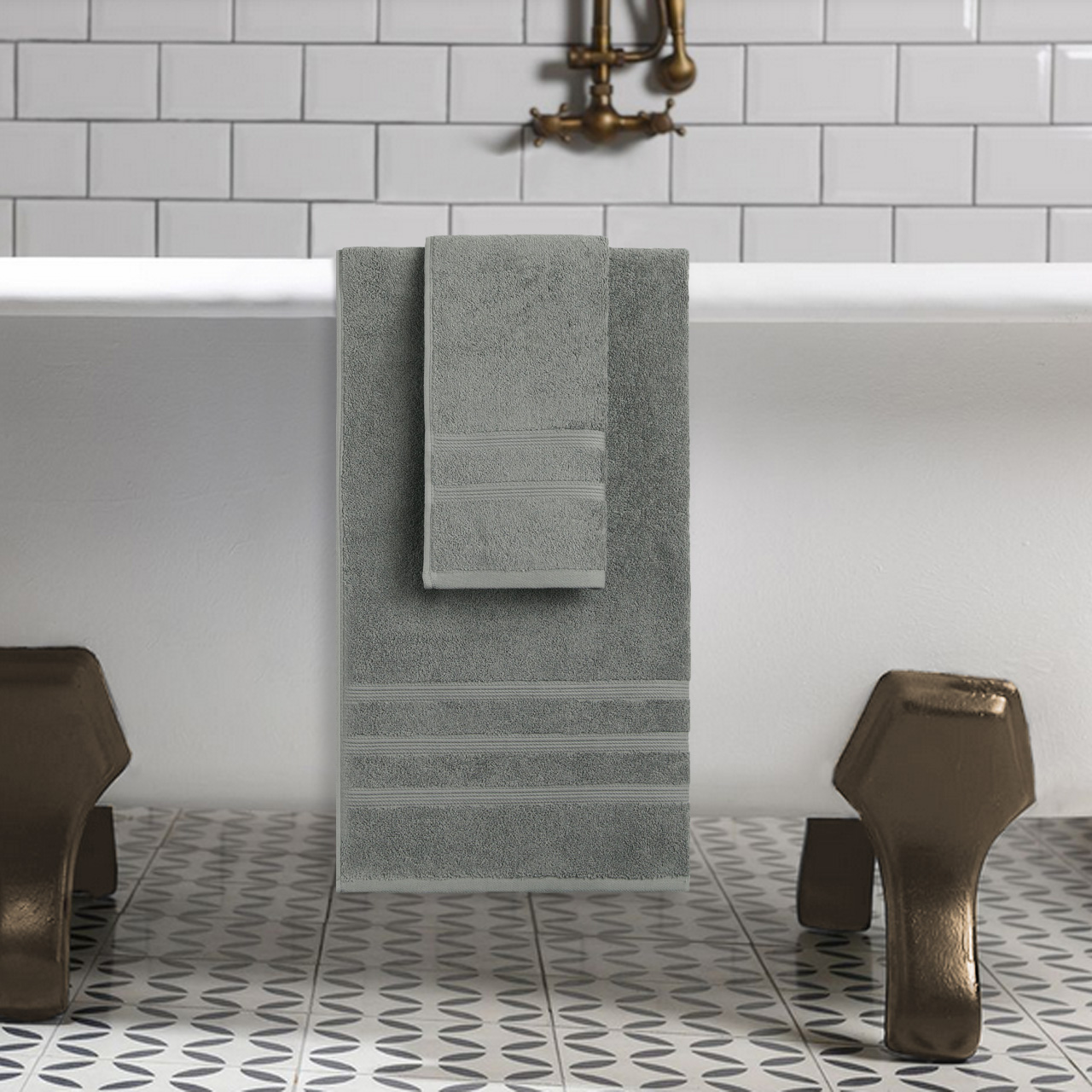 Полотенце Ницца серый