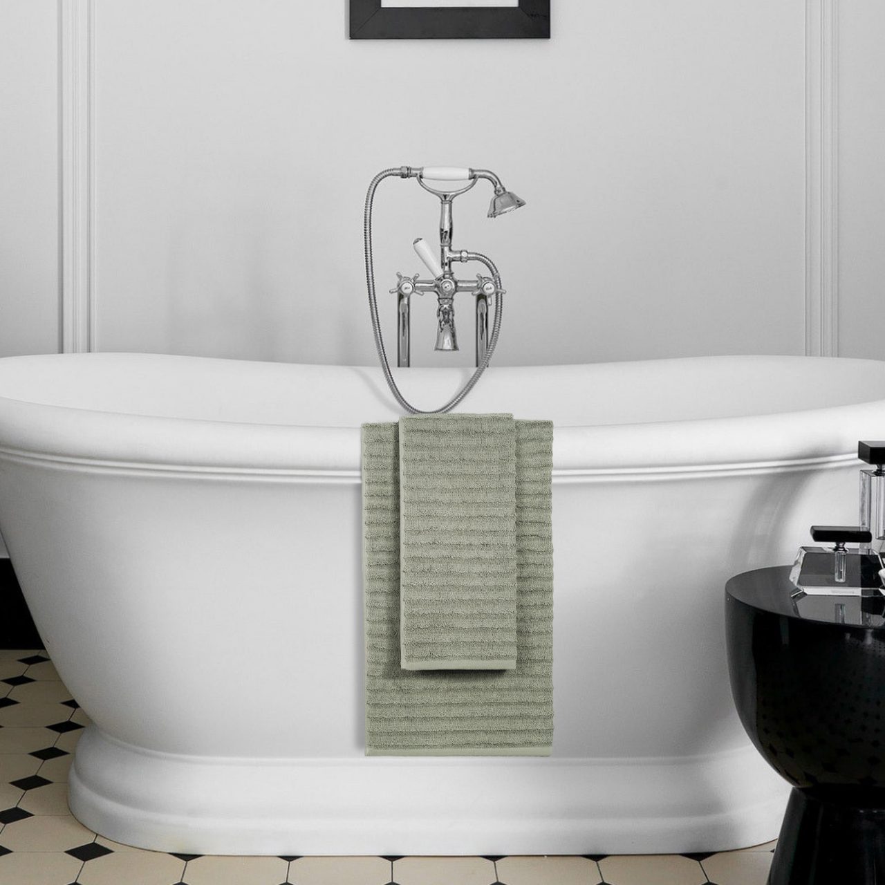 Полотенце Волна серое