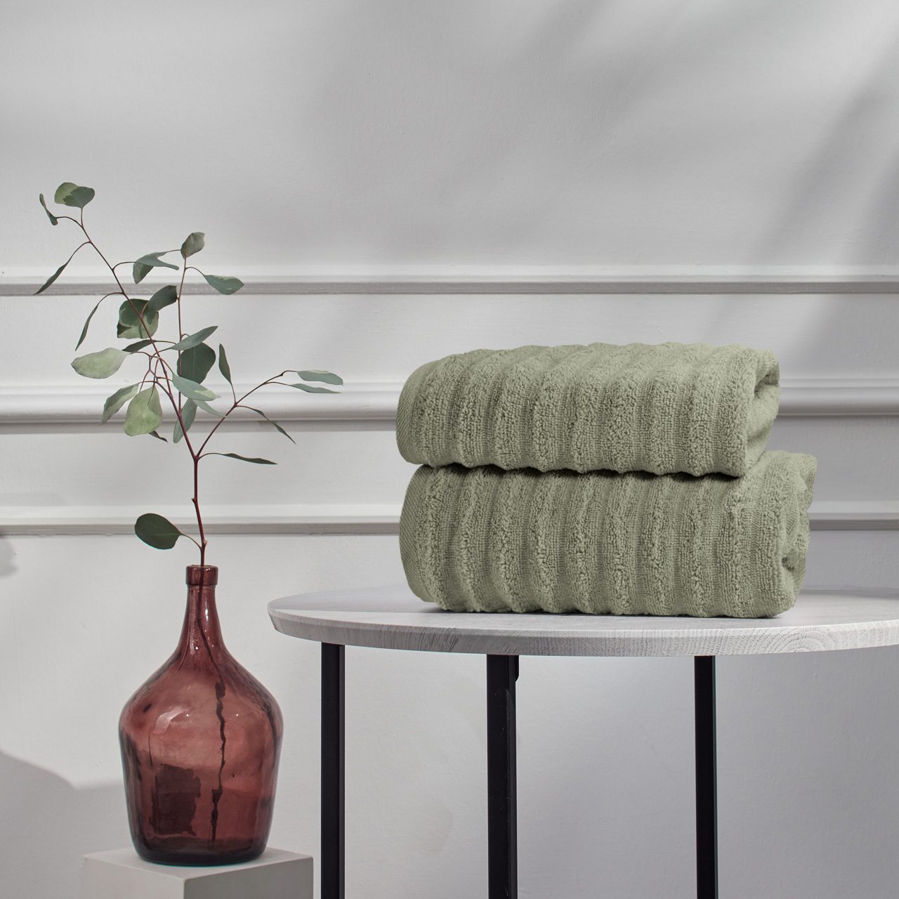 Полотенце Волна серое