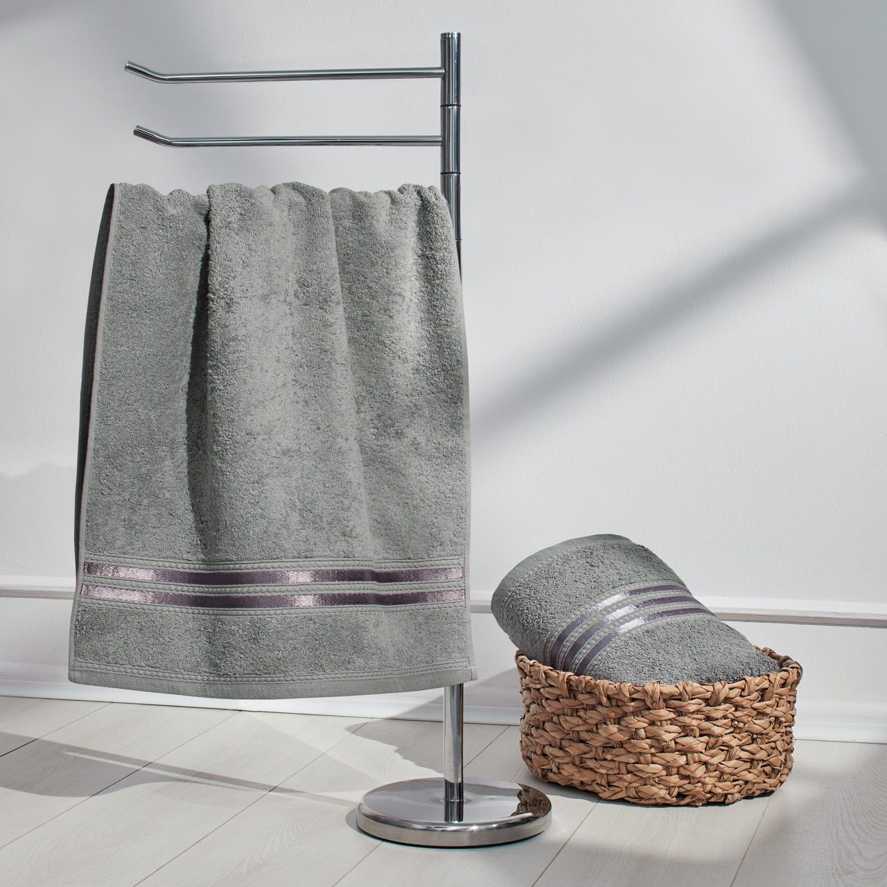 Полотенце Гранд серое