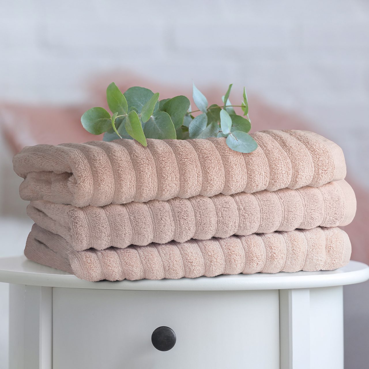 Полотенце Лайфстайл светло-розовый