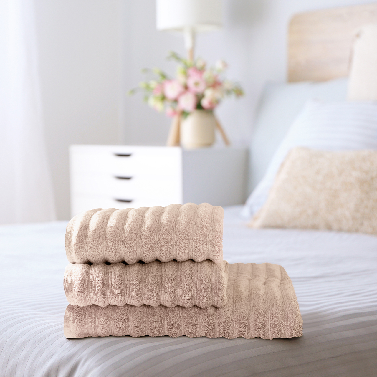 Набор полотенец Лайфстайл светло-розовый