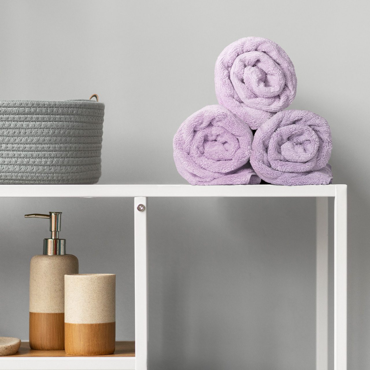 Набор полотенец Лайфстайл светло-сиреневый