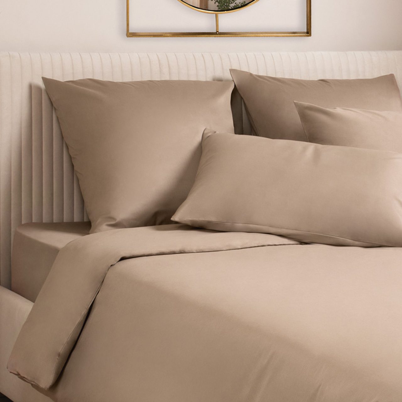 Постельное белье Моноспейс бежевый