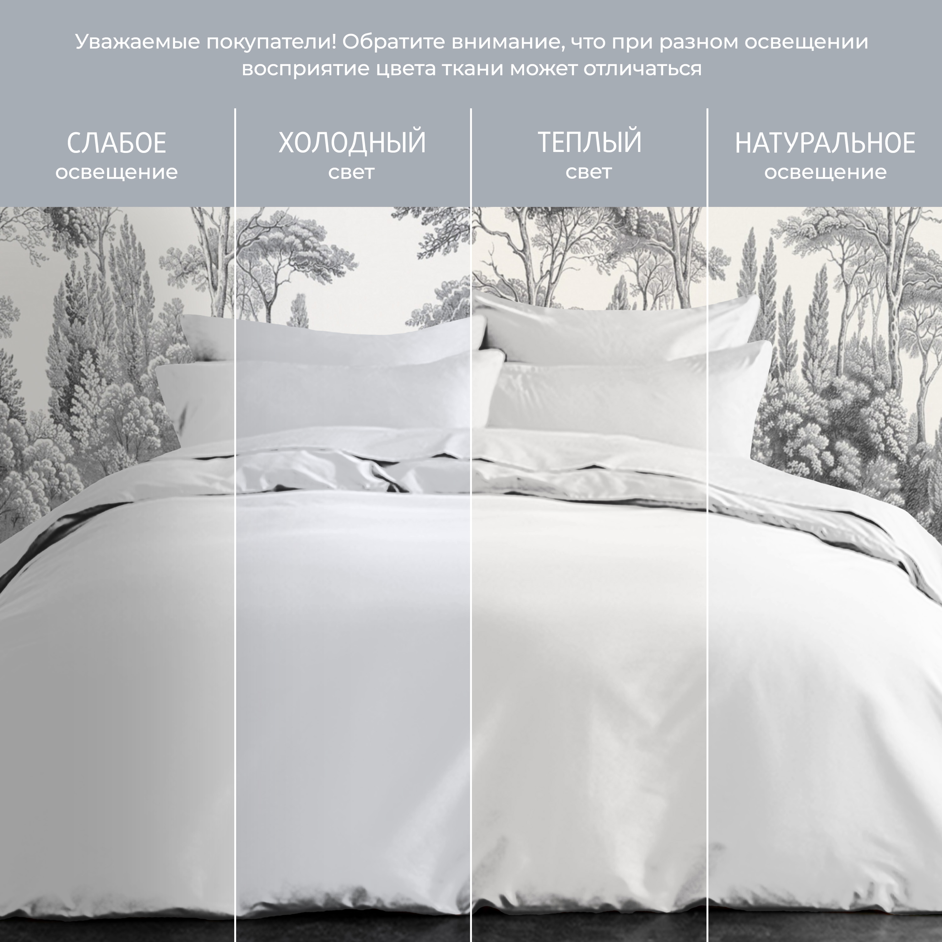 Постельное белье Моноспейс белый