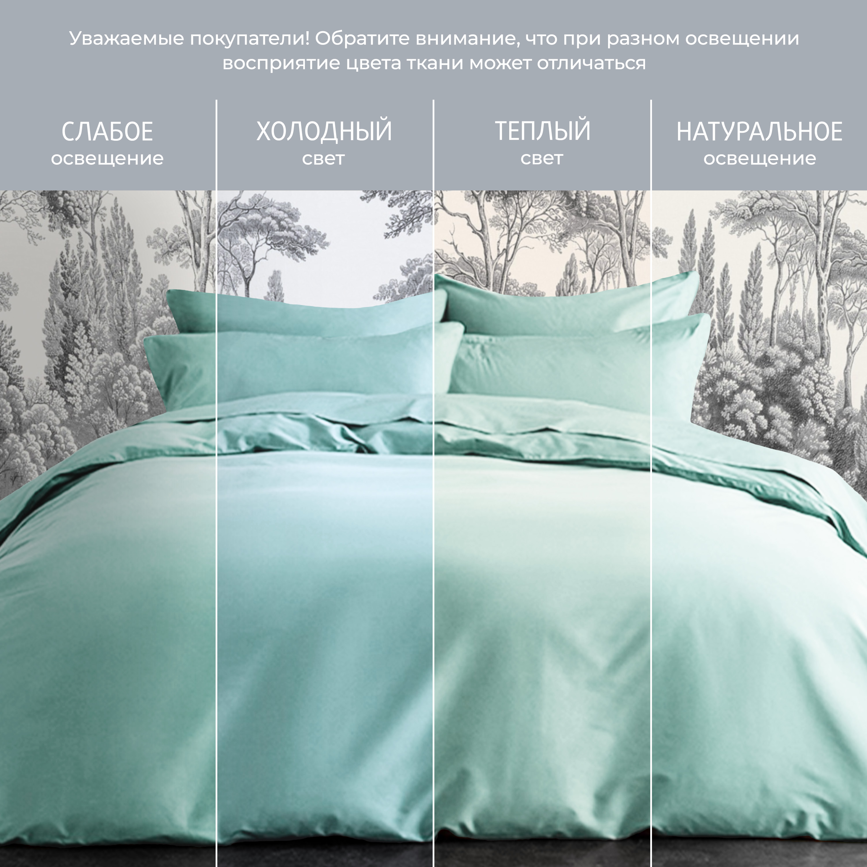 Постельное белье Моноспейс нежно-голубой