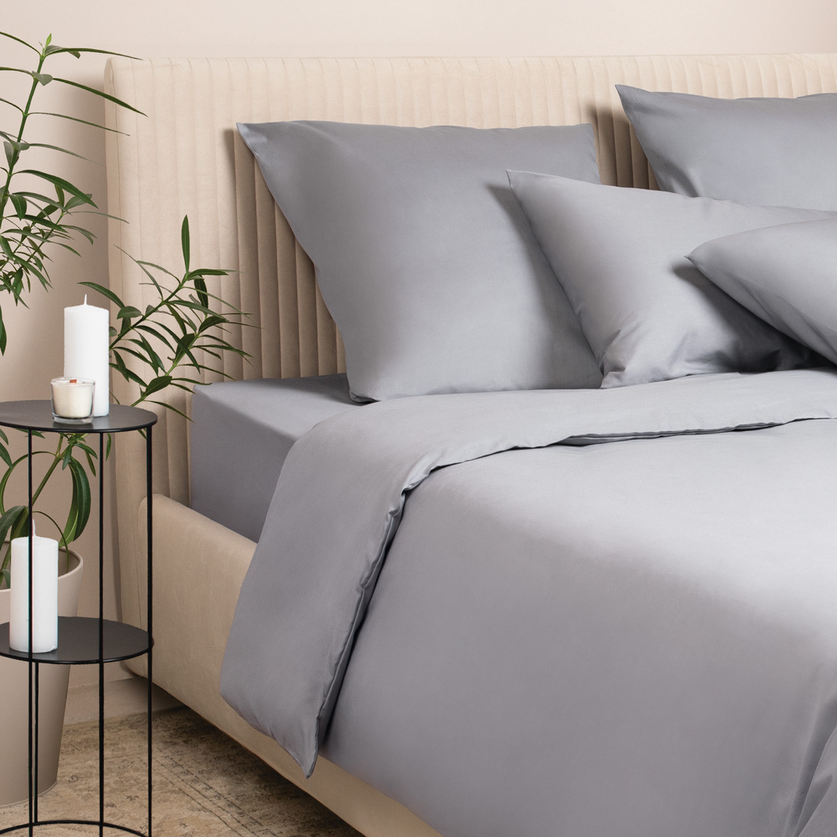 Постельное белье Моноспейс темно-серый