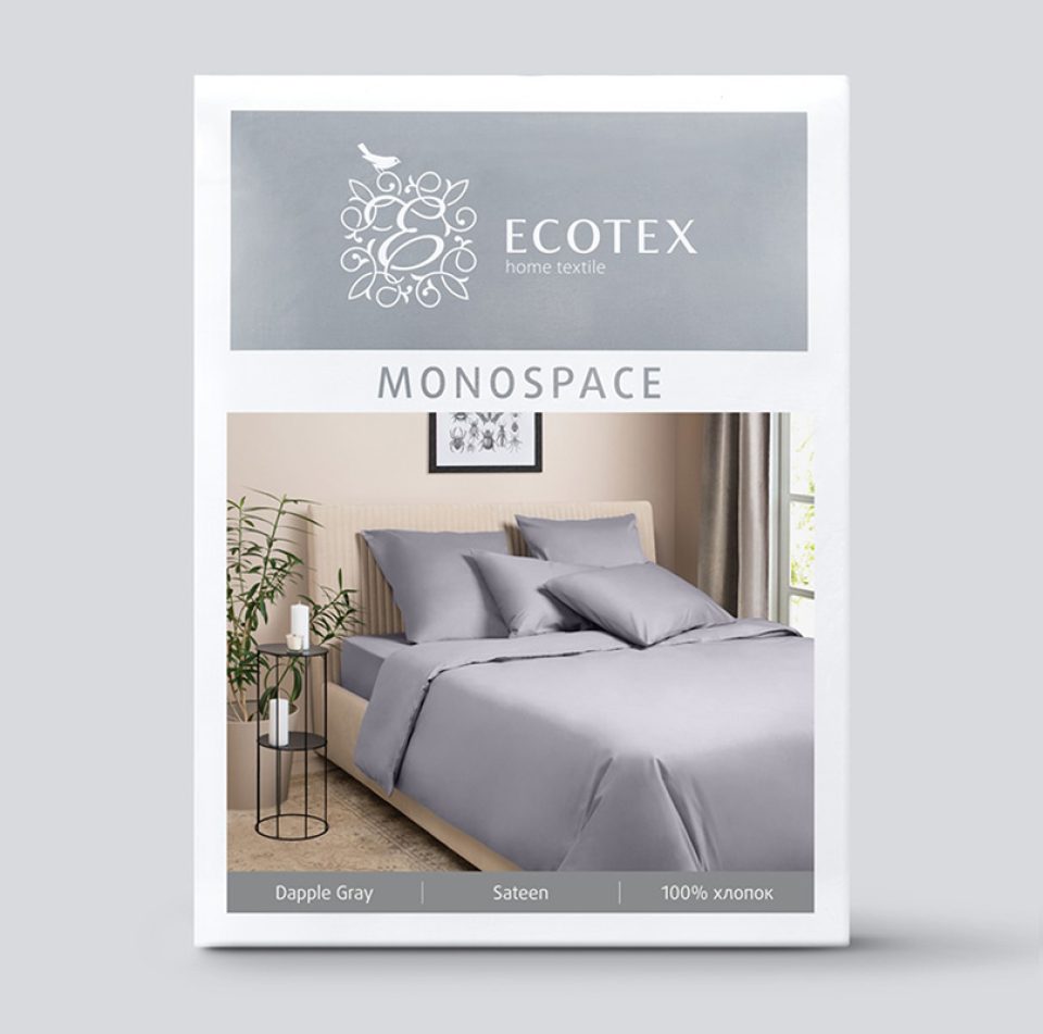 Постельное белье Моноспейс темно-серый