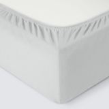 Простыня на резинке Трикотажная серая