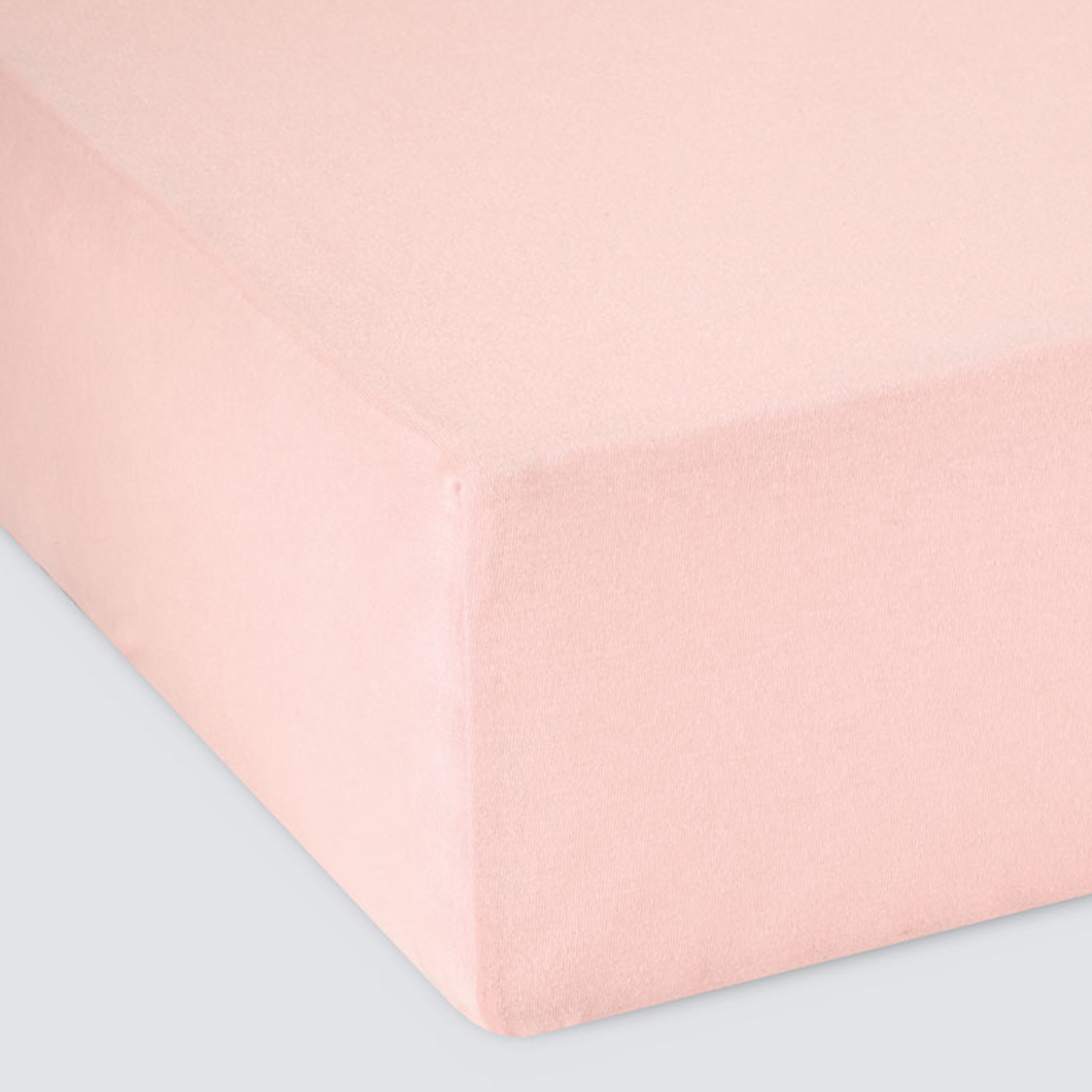 Простыня на резинке Трикотажная розовая