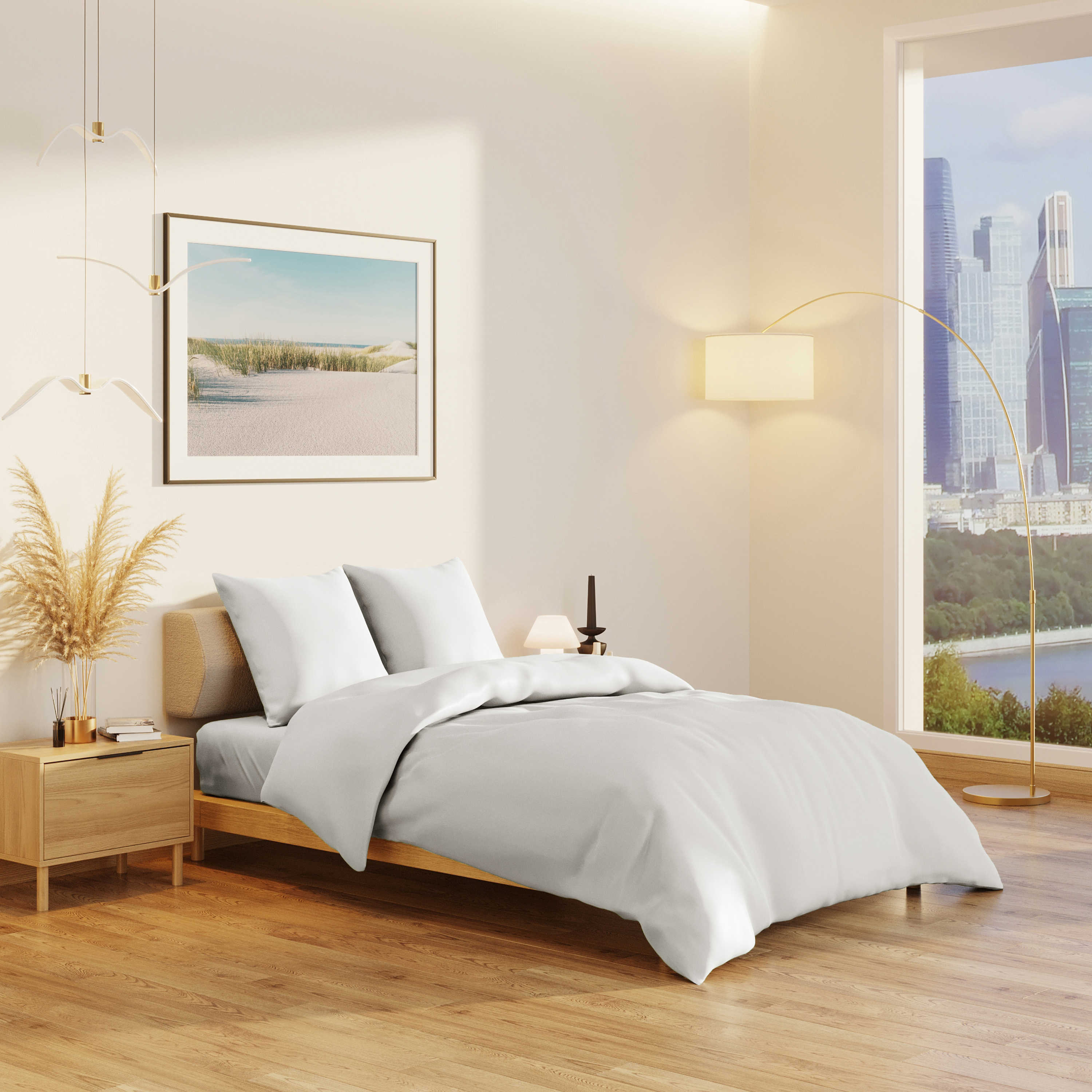 Постельное белье Love colors белый