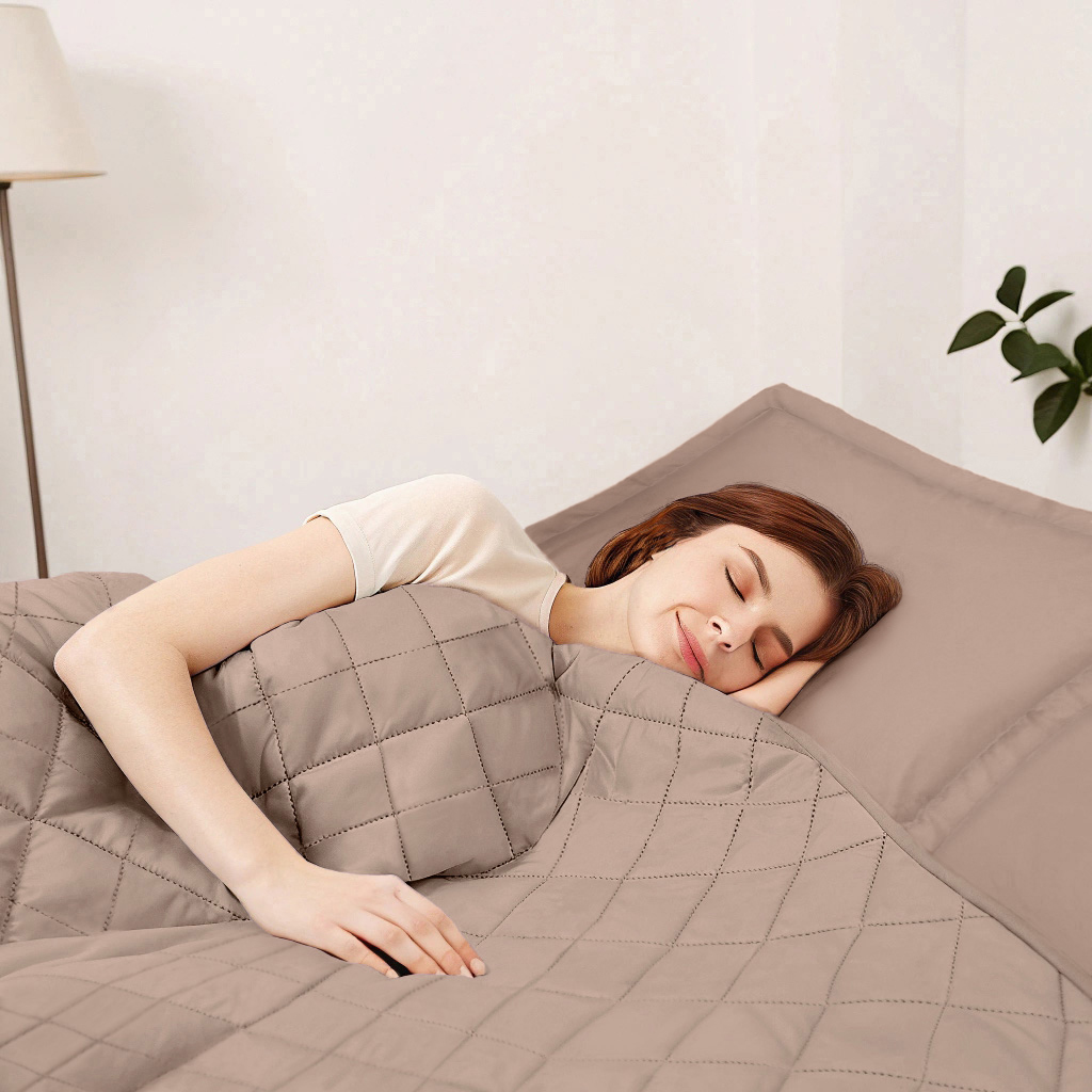 Спальный комплект Моноспейс с одеялом бежевый