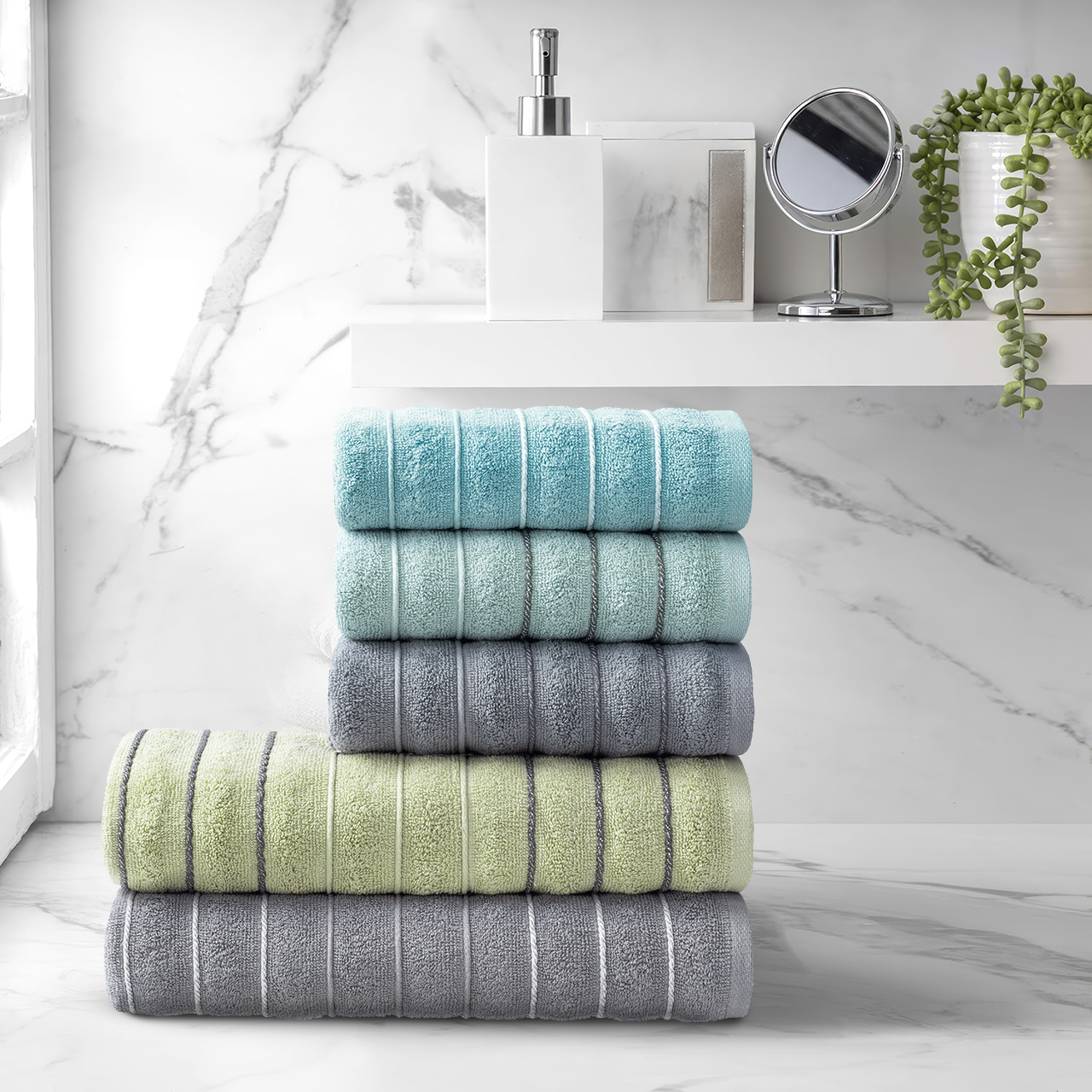 Полотенце Люкс голубой