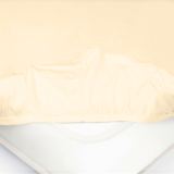 Детская простыня на резинке Трикотажная манго