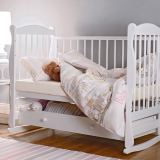 Детская простыня на резинке Трикотажная чайная роза