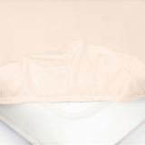 Детская простыня на резинке Трикотажная чайная роза