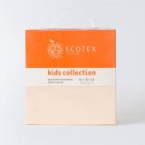 Детская простыня на резинке Трикотажная чайная роза