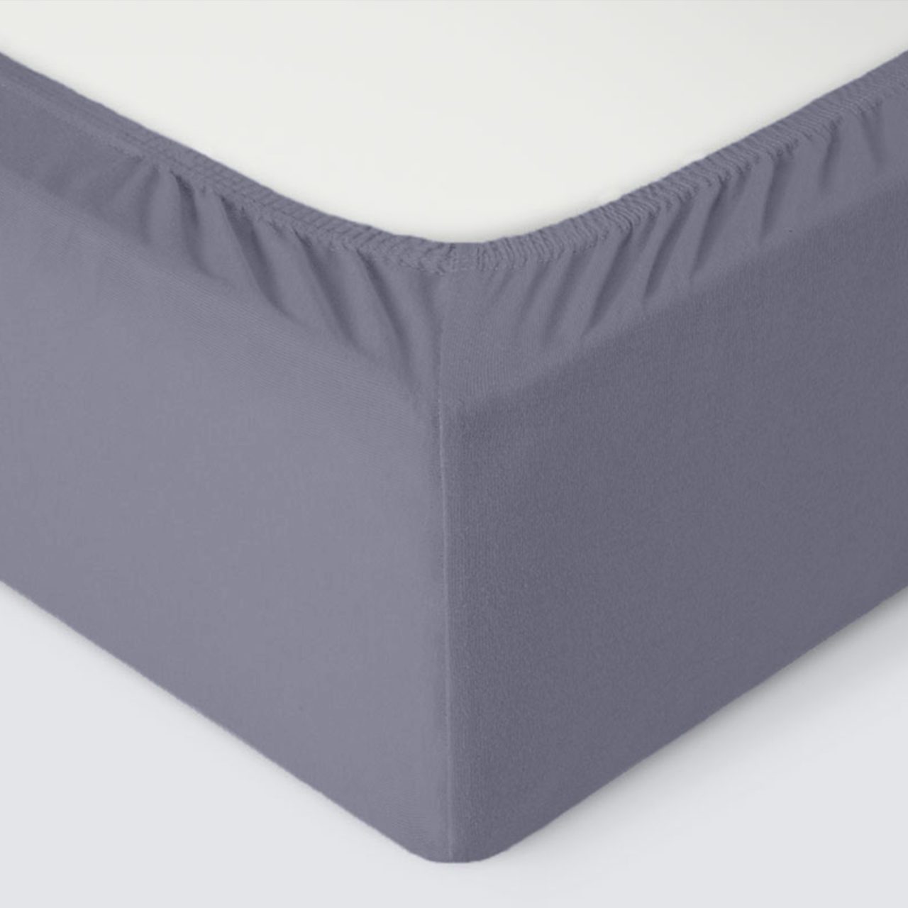 Простыня на резинке Трикотажная графит