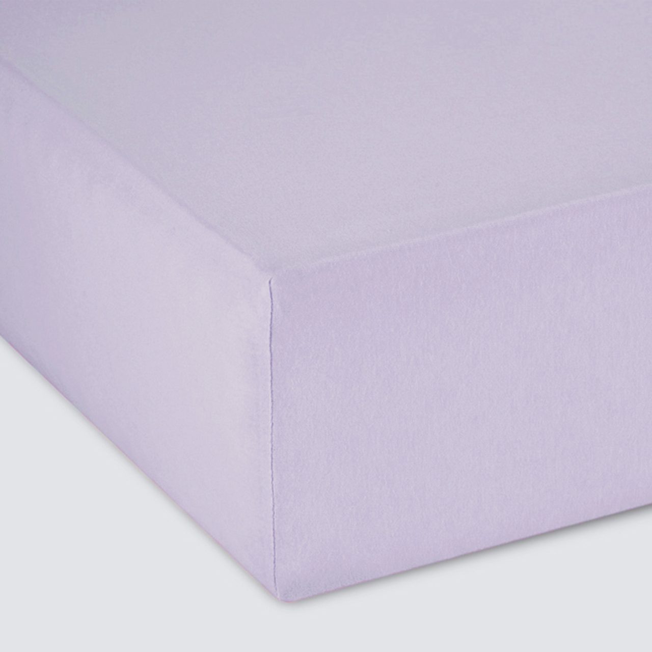 Простыня на резинке Трикотажная лиловая