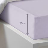 Простыня на резинке Трикотажная лиловая